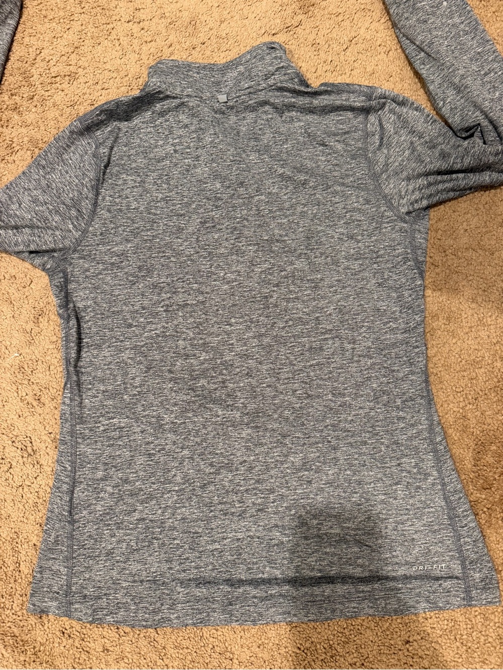 Nike Women’s Gray Quarter-Zip Dri-Fit Running Top - Picture 4 of 4